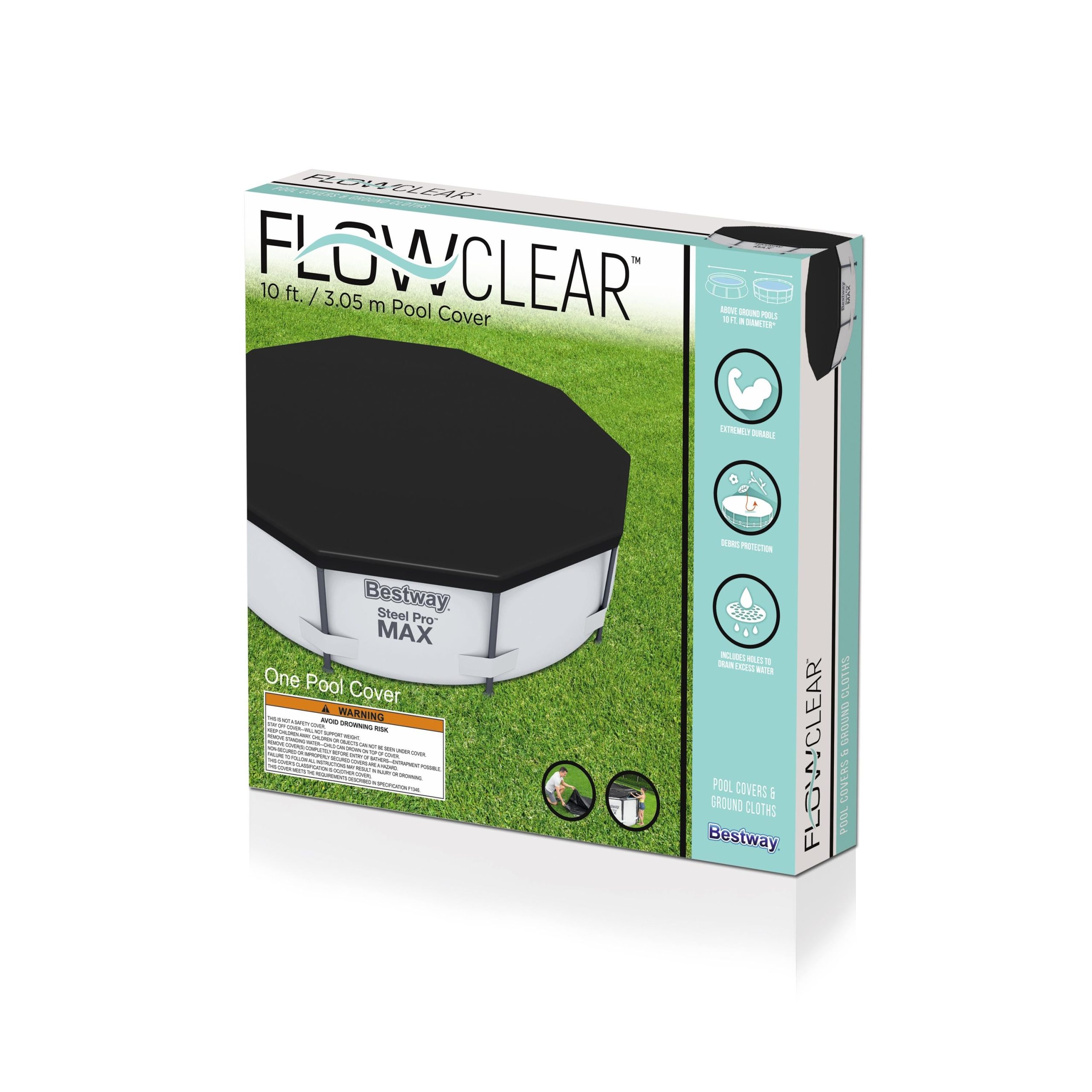 Flowclear 10' Pool Cover - Image 3