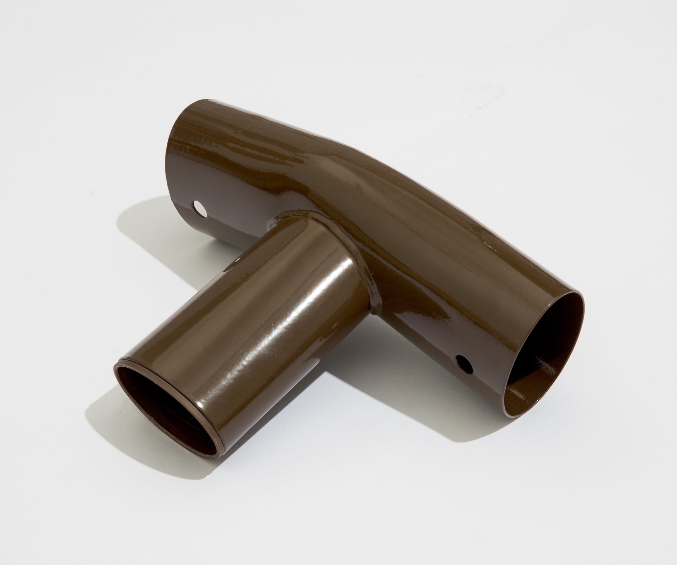 Power Steel Round Above Ground Pool T-Connector Replacement. Brown