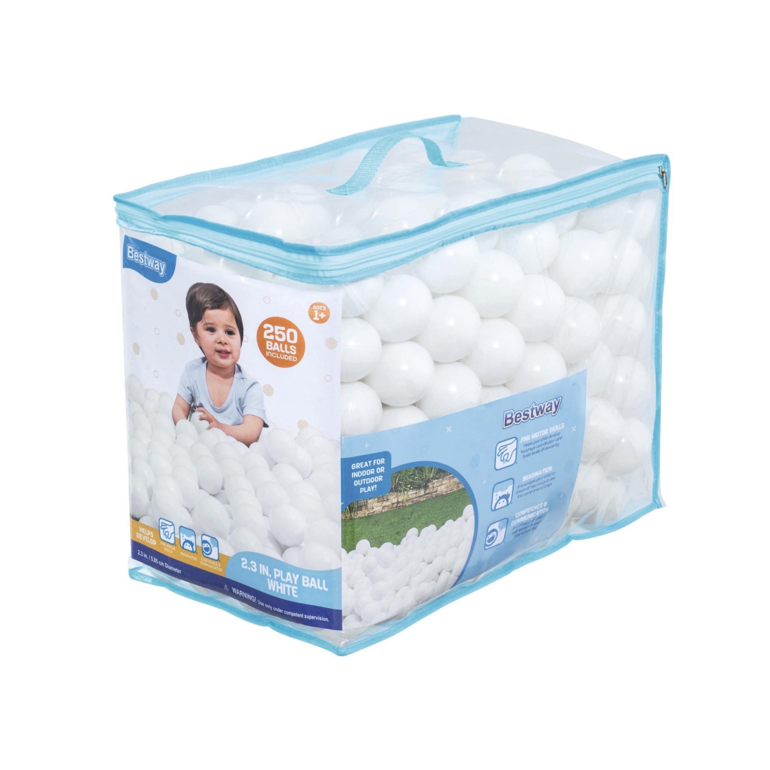 Bestway 250 Play Balls. White - Image 8