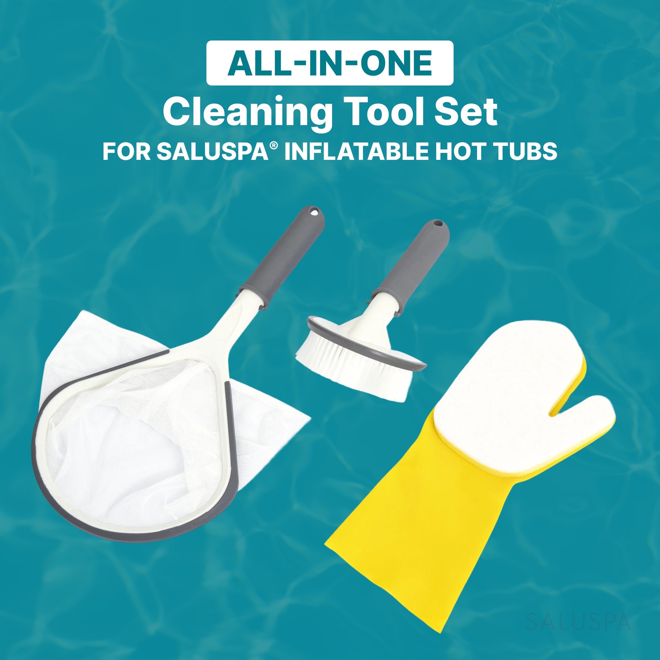 Bestway SaluSpa All in One 3 Piece Cleaning Tool Set for Spa - Image 2