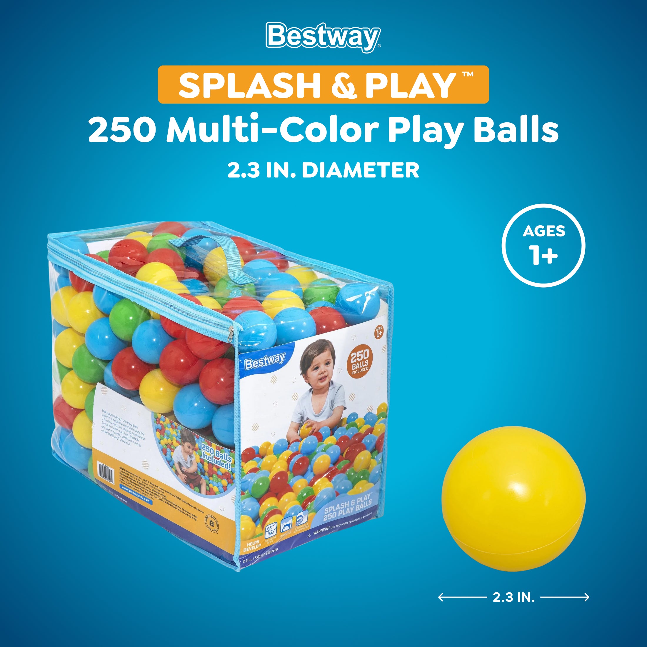 Bestway Splash & Play 250 Play Balls - Image 2